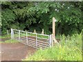 Gate and Signpost on Path to Yarrow Valley