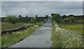 Lane up on to moorland