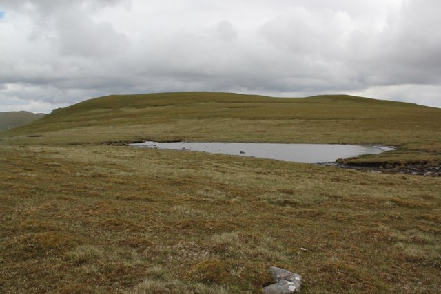 Small lochan on the col