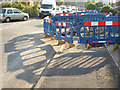 SP2965 : Safety barriers are not without visual interest, Mercia Way, 1 June by Robin Stott