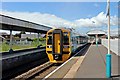 SJ3033 : Arriva Trains Wales Class 158, 158840, Gobowen railway station by El Pollock