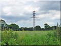 TR2640 : Small pylon near West Hougham by Robin Webster