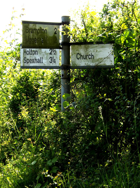 Roadsign on Church Hill