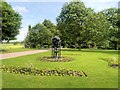 SD5718 : Astley Park, Cast Iron Drinking Fountain by David Dixon