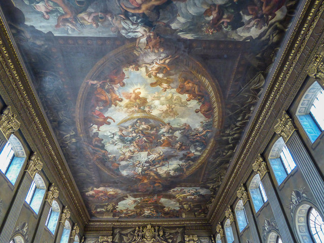 Painted Ceiling, Royal Naval College,... © Christine Matthews cc-by-sa ...