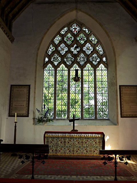 Altar  & Stained Glass Window of St.Andrew's Church