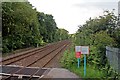 Pedestrian level crossing, Cefn-y-bedd railway station