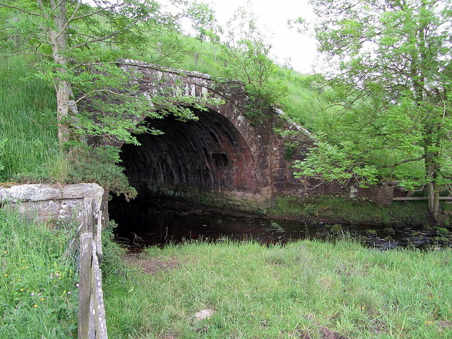 Disused railway bridge over Delf Burn © Andrew Curtis :: Geograph ...