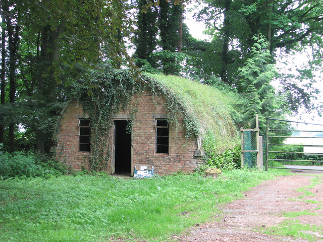 WW2 Asbestos hut in Hockering Wood