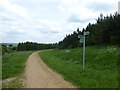 Footpath junction signpost