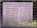 Holy Cross & St Michael, Golders Green Road - War Memorial WWII