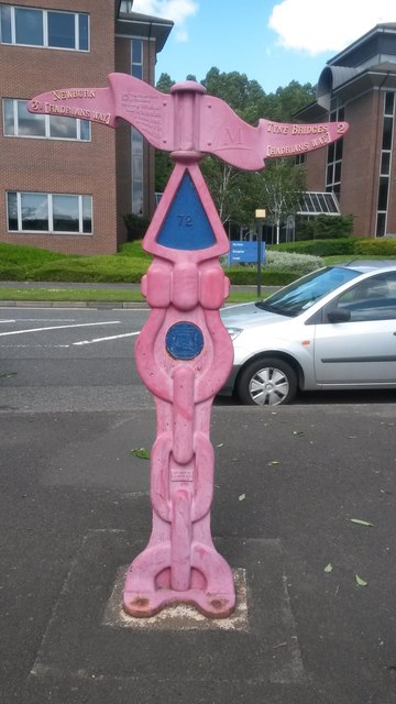 Millennium Milepost, William Armstrong Drive, Newcastle upon Tyne