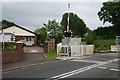 Footpath next to the level crossing