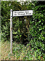 TM1359 : Broughton Hall sign by Geographer