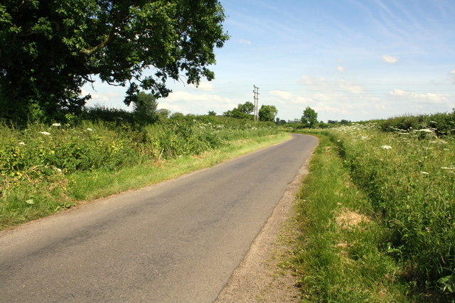 The road east from Bucknell