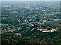SD9901 : Buckton Vale quarry from the air by Thomas Nugent