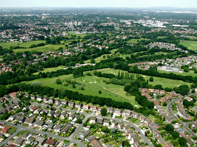 Gatley Golf Course from the air