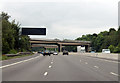 M1 northbound, bridges of junction 35