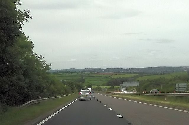 A38 approaching A380 junction