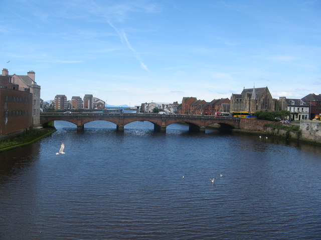 River Ayr and New Bridge Street Bridge