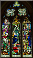 TQ7218 : West Window, St John the Baptist church, Netherfield by Julian P Guffogg