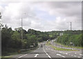 Two Bridges road junction on A30 westbound