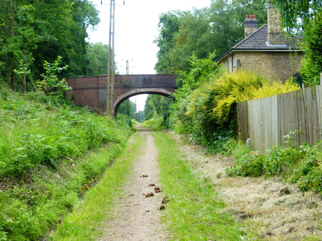 The Old Railway Path At Ash Green © Shazz Cc-by-sa 2.0 :: Geograph 