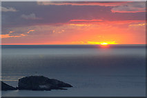 HP6019 : Sunset beyond Muckle Flugga on the longest day by Mike Pennington