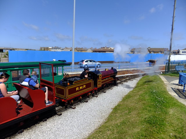 Michael, a miniature railway locomotive departs Central Station