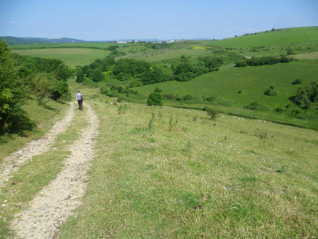 Path into a dry valley