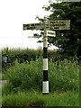 Roadsign on the B1064 The Street