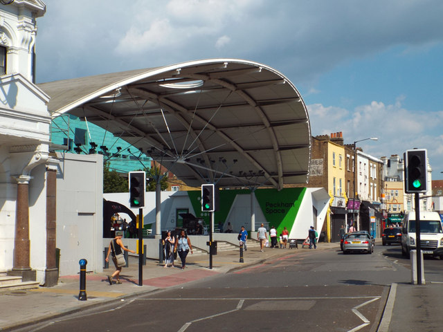 The Peckham Arch, Peckham Space and Peckham High Street