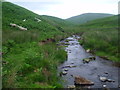 NT8421 : Sourhope Burn near Yetholm in the Scottish Borders by ian shiell