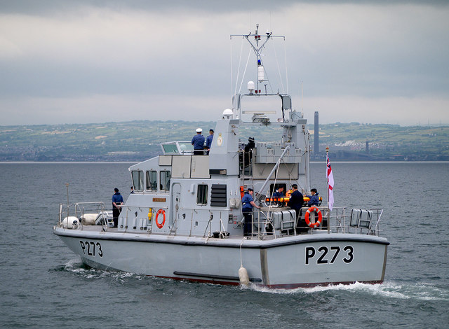 HMS 'Pursuer' off Bangor