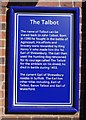 The Talbot (3) - information board, 8-10 Barbourne Road, Worcester