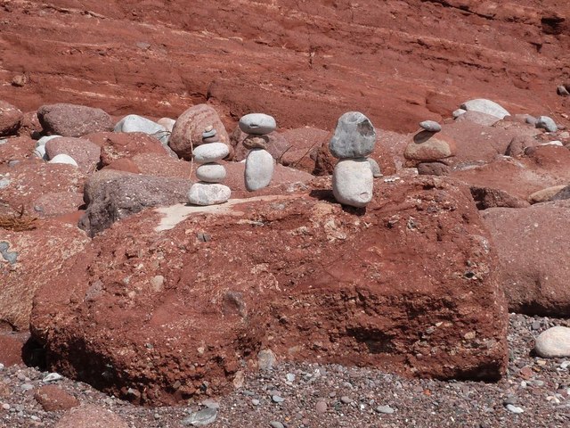 Children's rock sculpture, Ness Beach, Shaldon