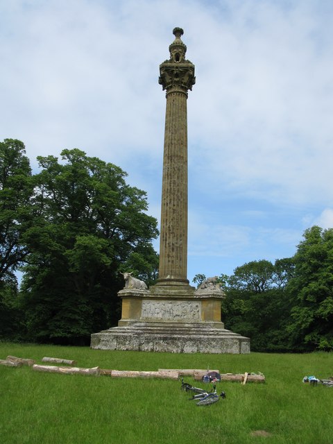 Monument to Coke of Norfolk in Holkham Park