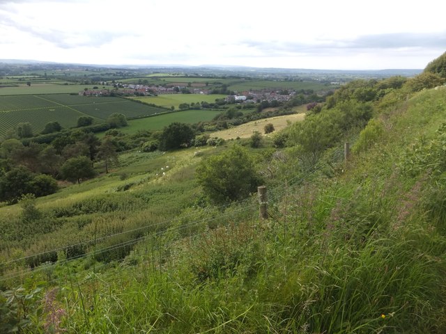The steep western slope of Hamdon Hill