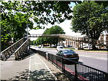 TQ1674 : Bailey  footbridge on  A316 St Margaret's, Twickenham by pablo haworth