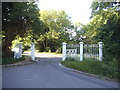 Gate at the end of The Crescent, Monken Hadley