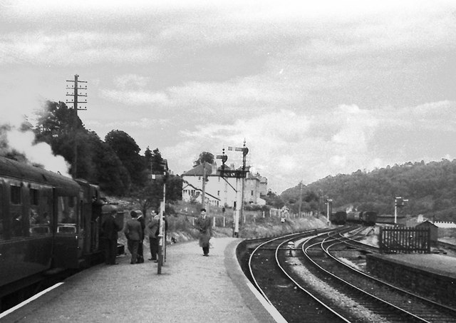 Brecon station shortly before closure