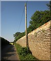 Wall bounding Wilton Park