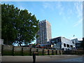 View of the London Television Centre offices and Gabriel