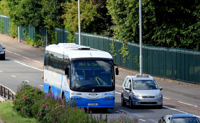 Ulsterbus coach, Sydenham bypass, Belfast (June 2014)