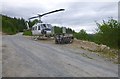 NH4013 : Helicopter by the Great Glen Way, near Portclair by Craig Wallace