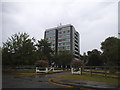 Flats on Wellington Close from Hepworth Way