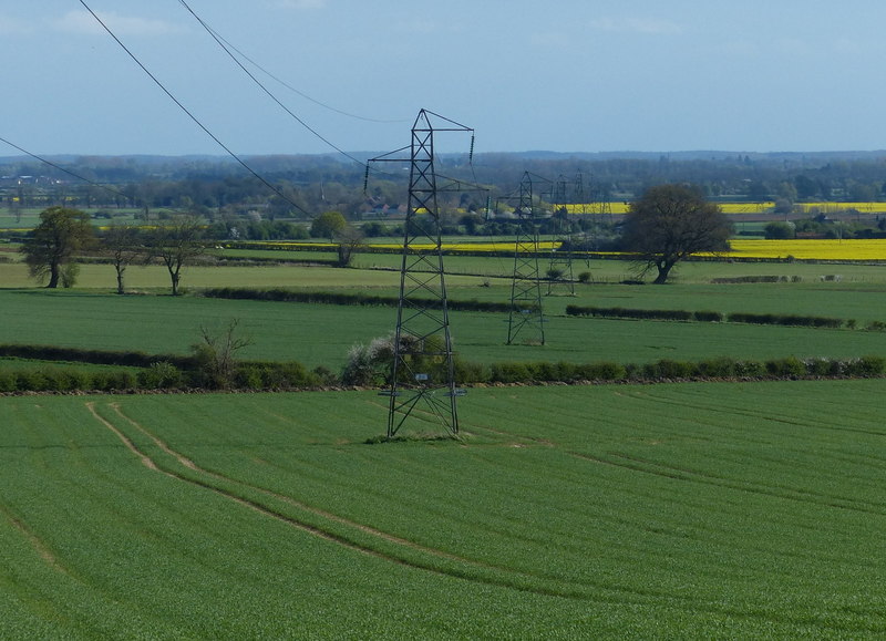 Power Lines Crossing The Lincolnshire © Mat Fascione Cc By Sa20 Geograph Britain And Ireland 8940