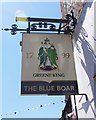 The Blue Boar (2) - sign, 4 Newbury Street, Wantage, Oxon