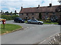 Quercus, Fernlea and a postbox in Churchend, Eastington