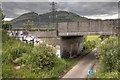 Bridge taking the A907 over the cycle route